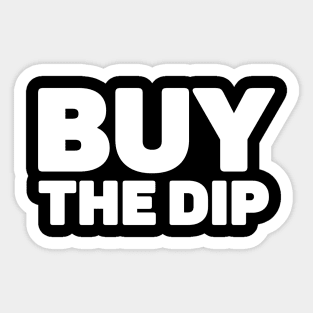 Smart Investors Buy the Dip: Crypto Wisdom Sticker